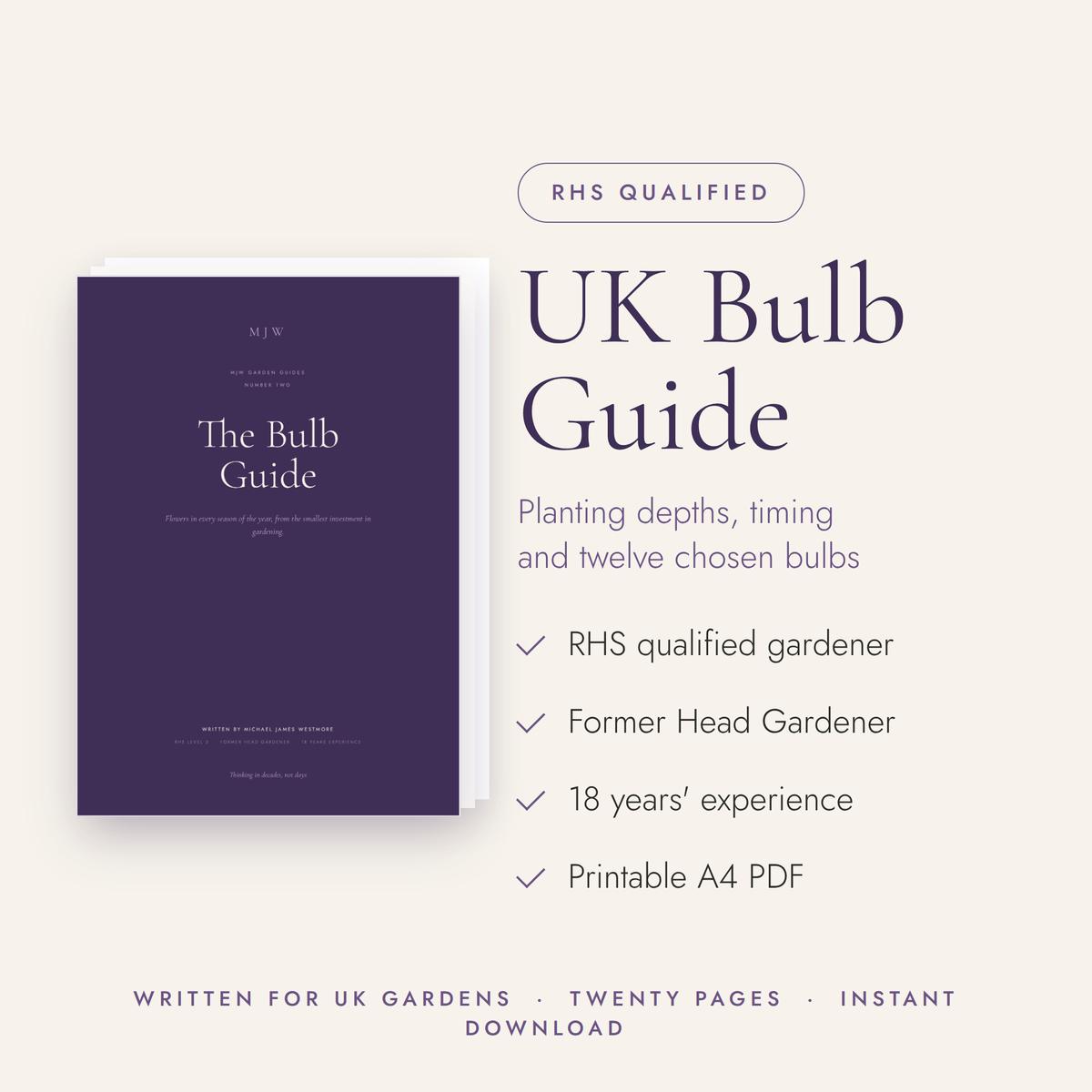 The Bulb Guide, UK bulb planting guide by MJWGardenDesigns