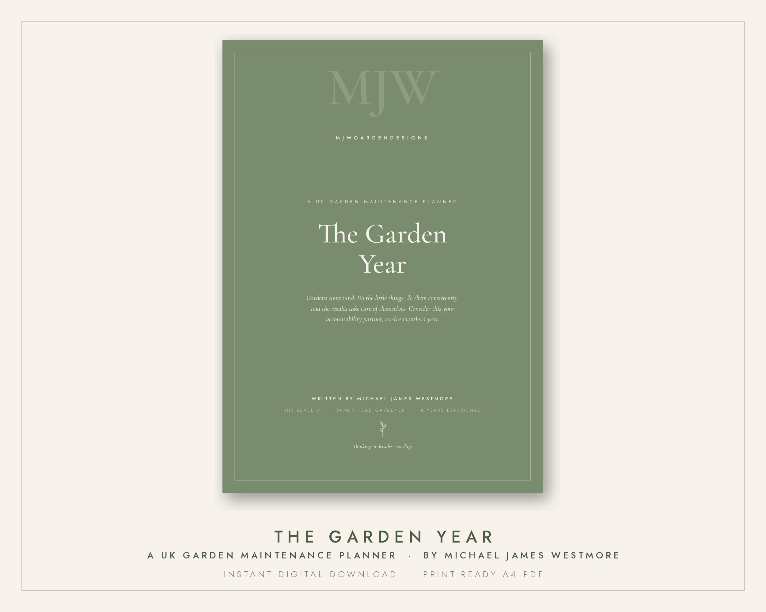 The Garden Year, UK garden maintenance planner by MJWGardenDesigns